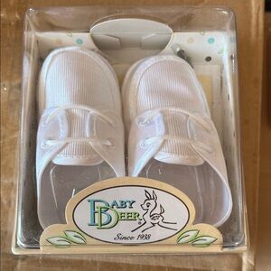 Baby Deer White Baby Walker Shoes with Lace Tie